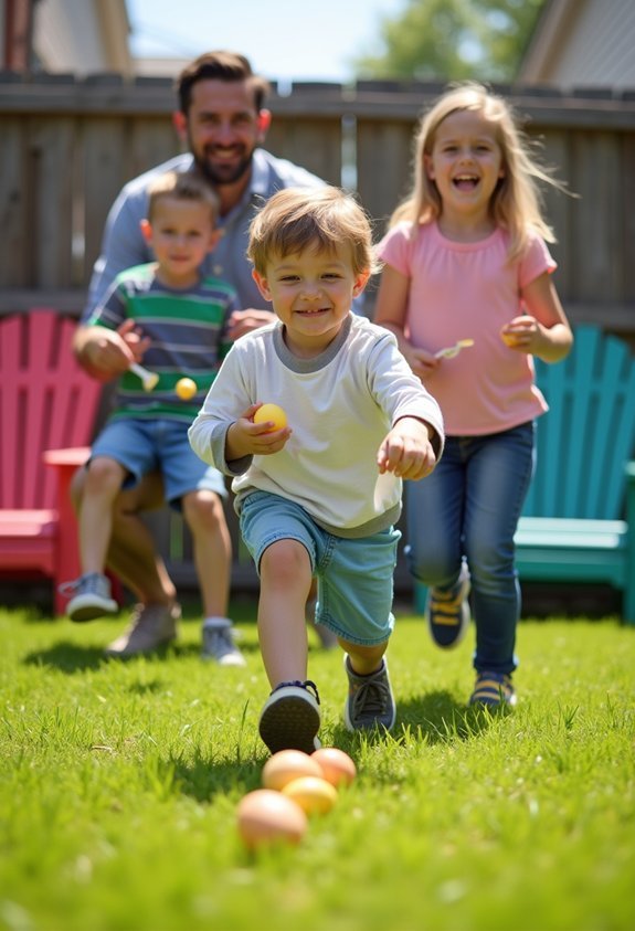 egg balancing backyard race