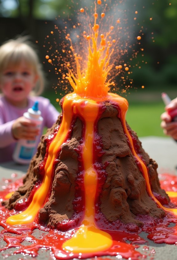 epic backyard volcano eruption