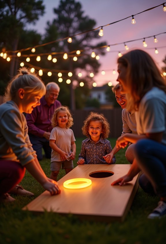 evening outdoor games fun
