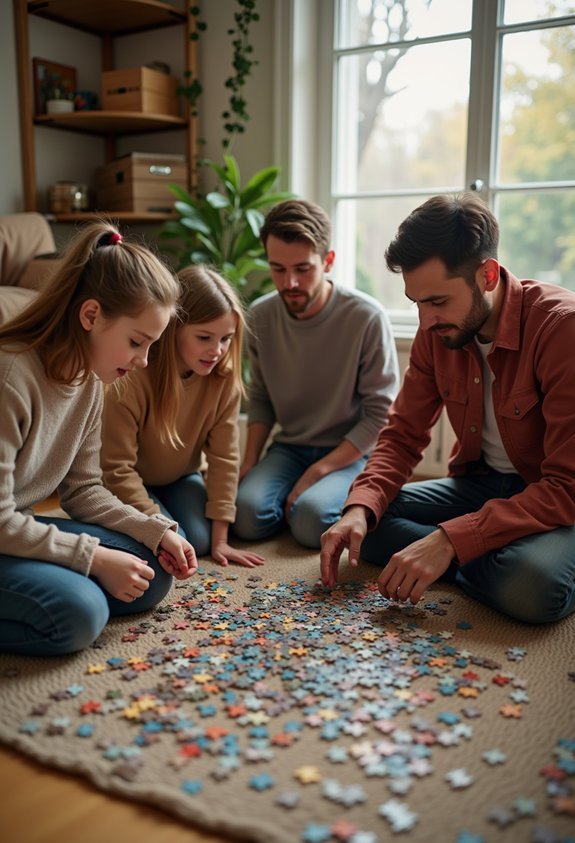 family puzzle corner fun