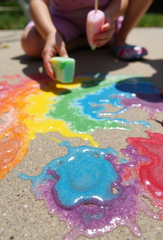 frozen paint art fun