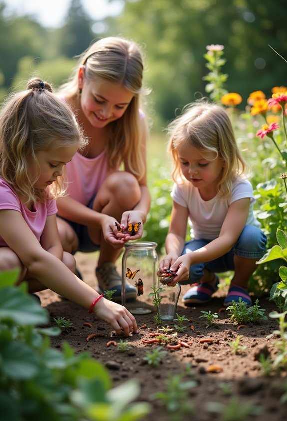 garden exploration and observation