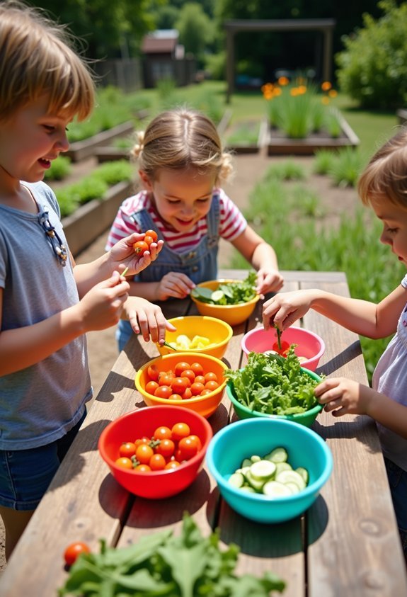garden to table salad fun