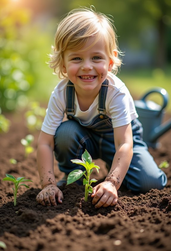 gardening builds children s confidence