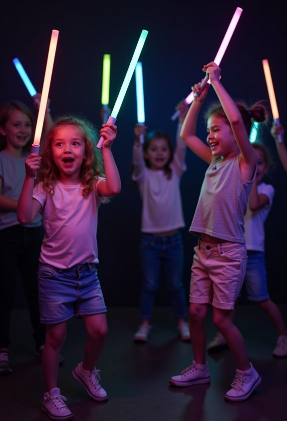 glow stick dance party