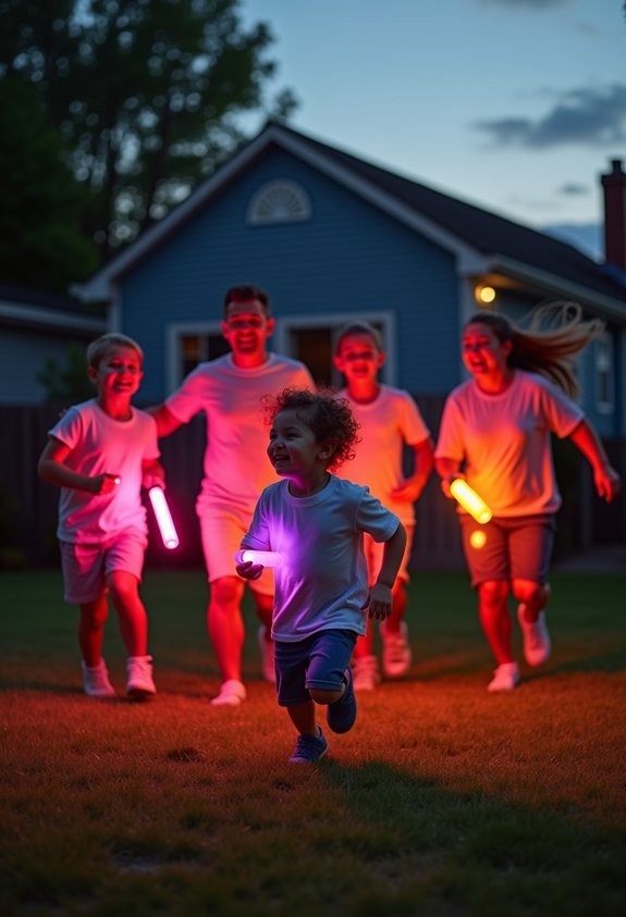 glowing chaos relay race