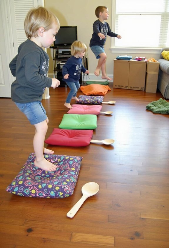 imaginative play with household items