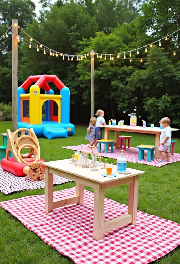 kids activity corner setup