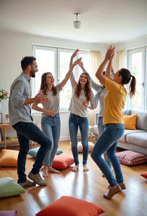 living room dance party