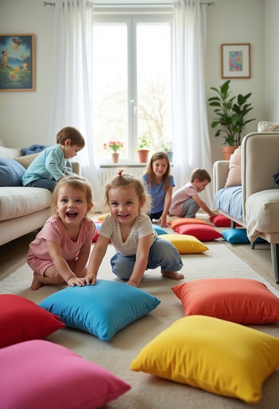 living room obstacle course