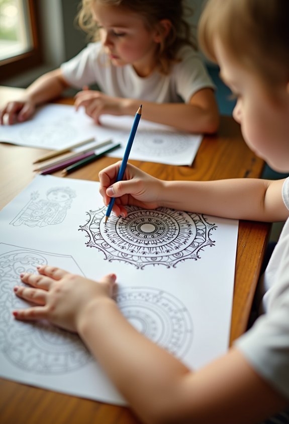 mindful coloring race fun