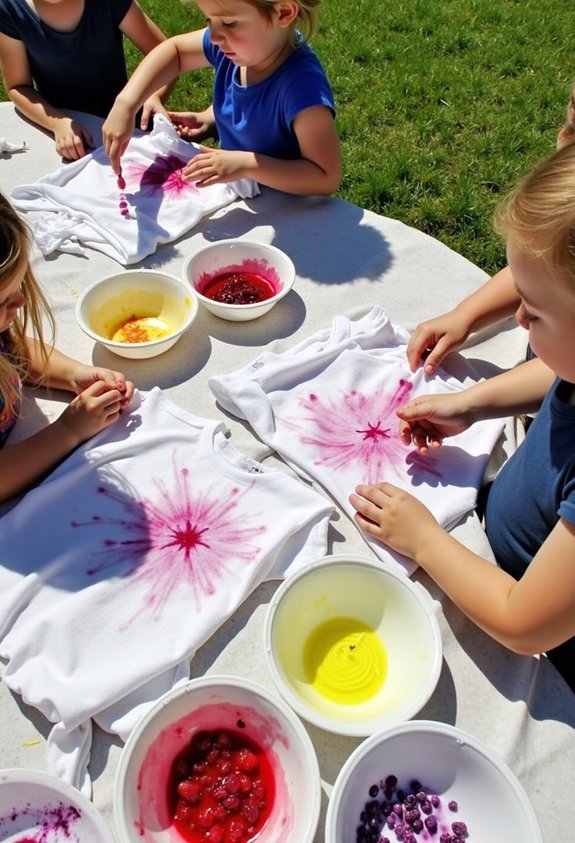 natural dye t shirt fun