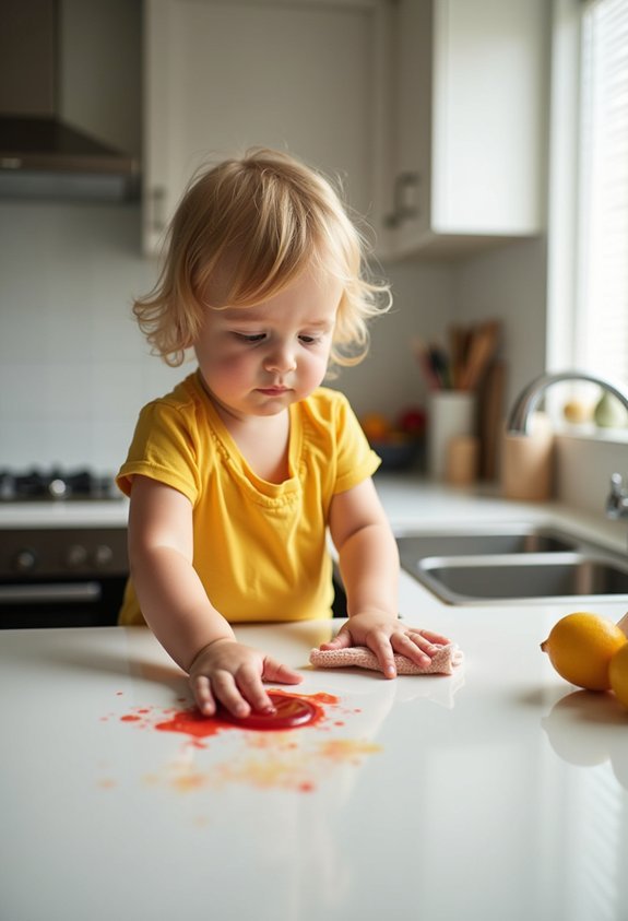 quickly clean up spills