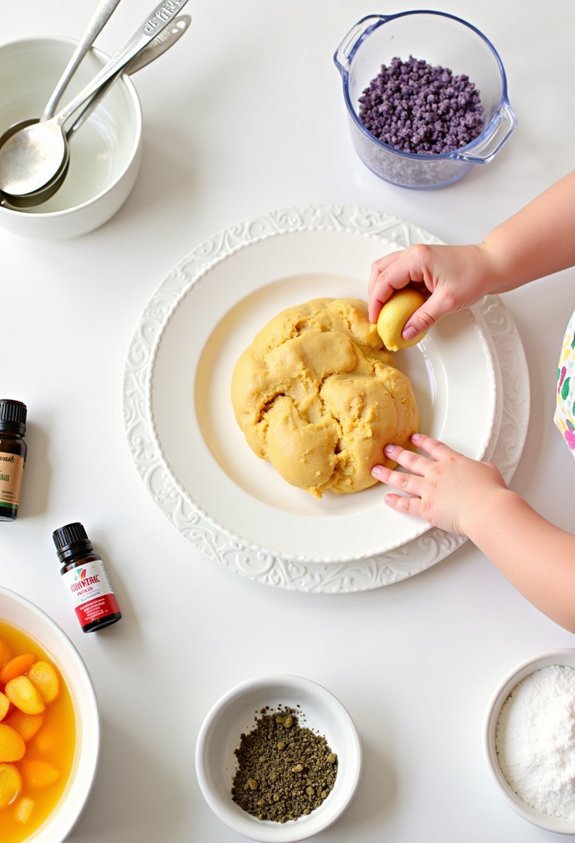 scented playdough sensory exploration