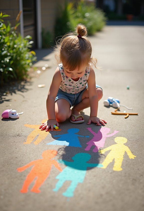 shadow tracing outdoor art