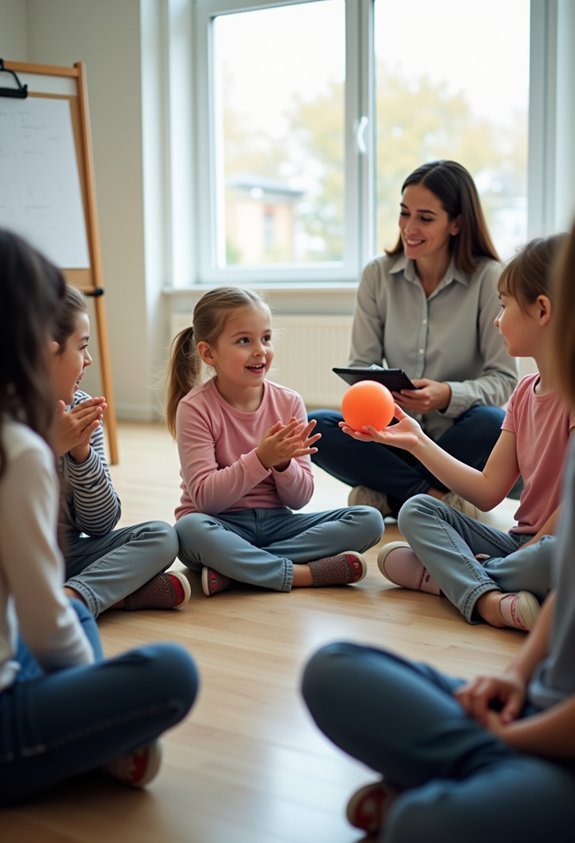 silent teamwork and concentration