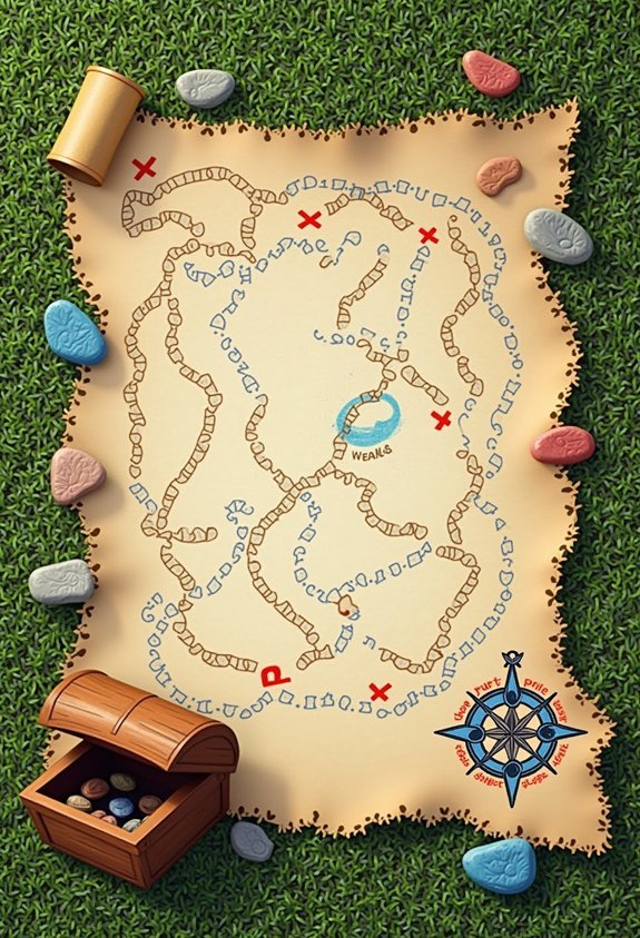simple map navigation clues