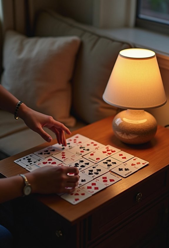 solo relaxation card game