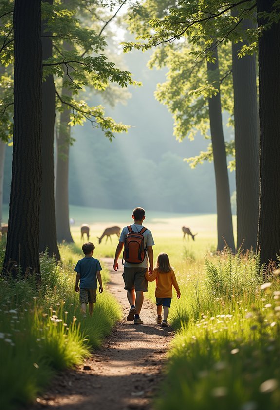 storybook forest family adventure