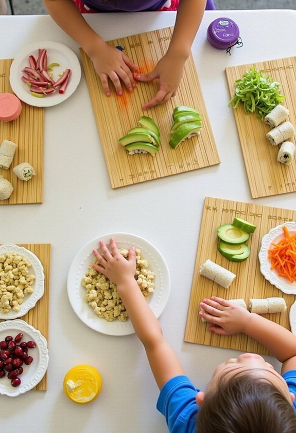sushi rolling kid fun