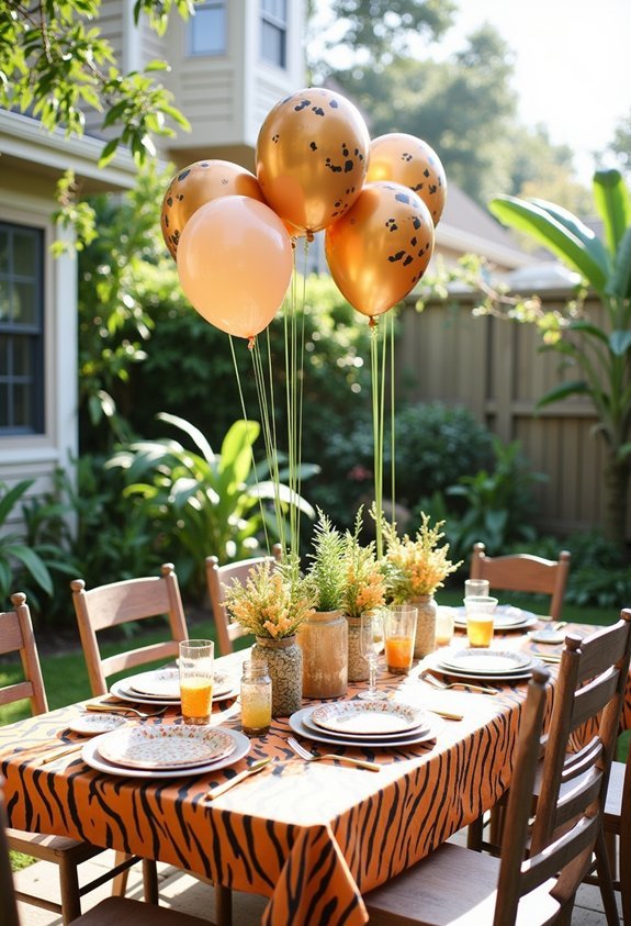 themed decorations create cohesion