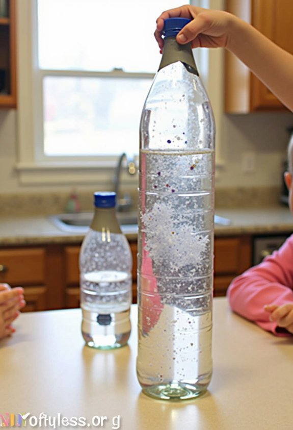 tornado simulation in bottle