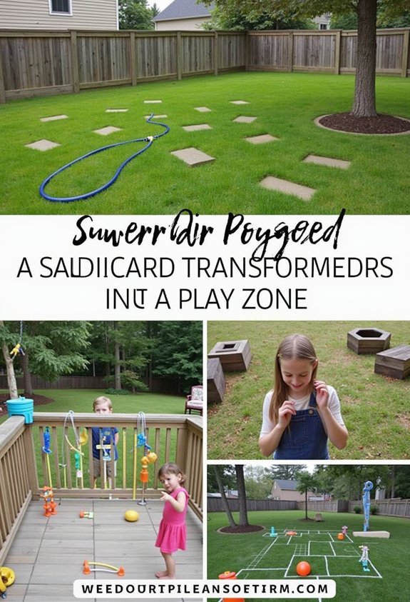 transform yard into play zones