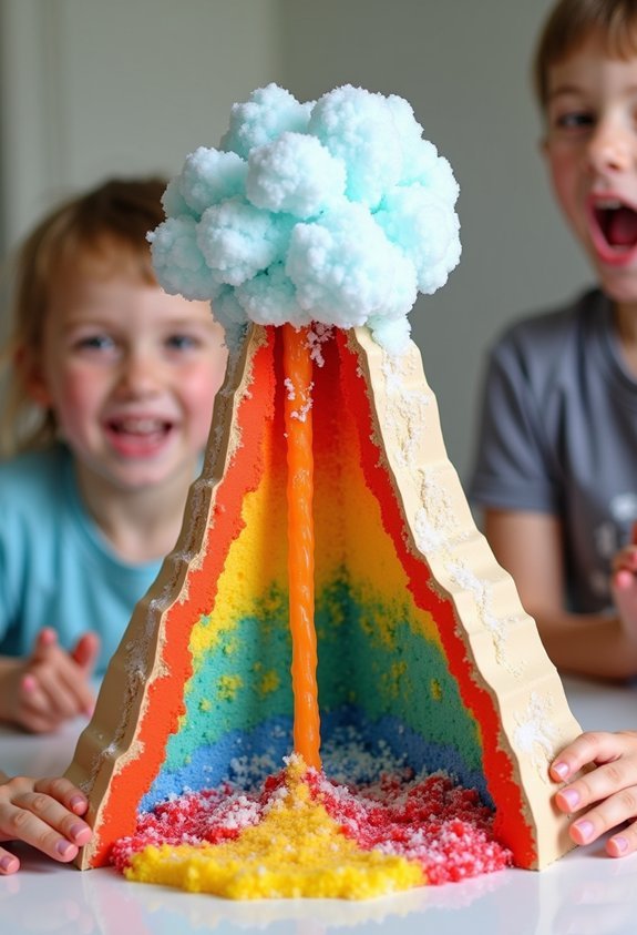 trapped gas causes eruption