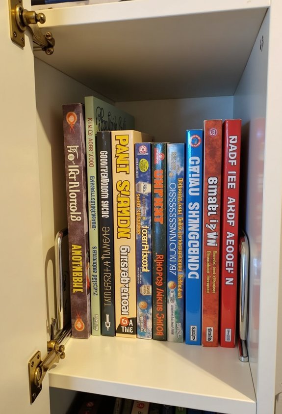 vertical game box storage