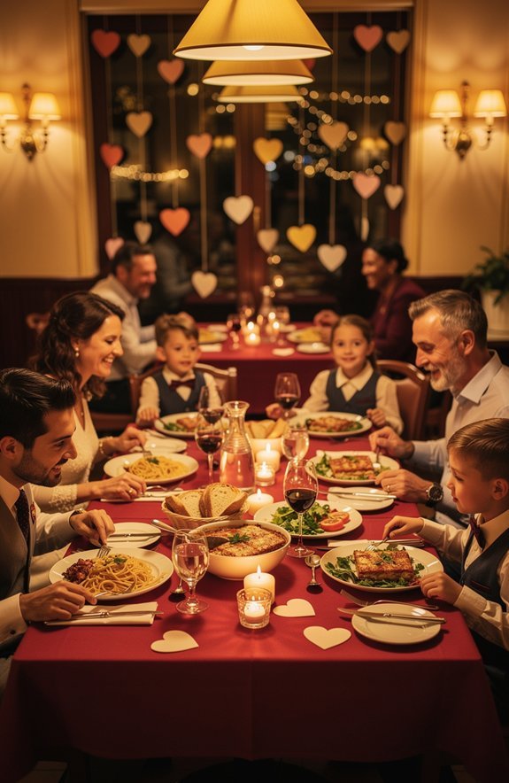 at home valentine restaurant night