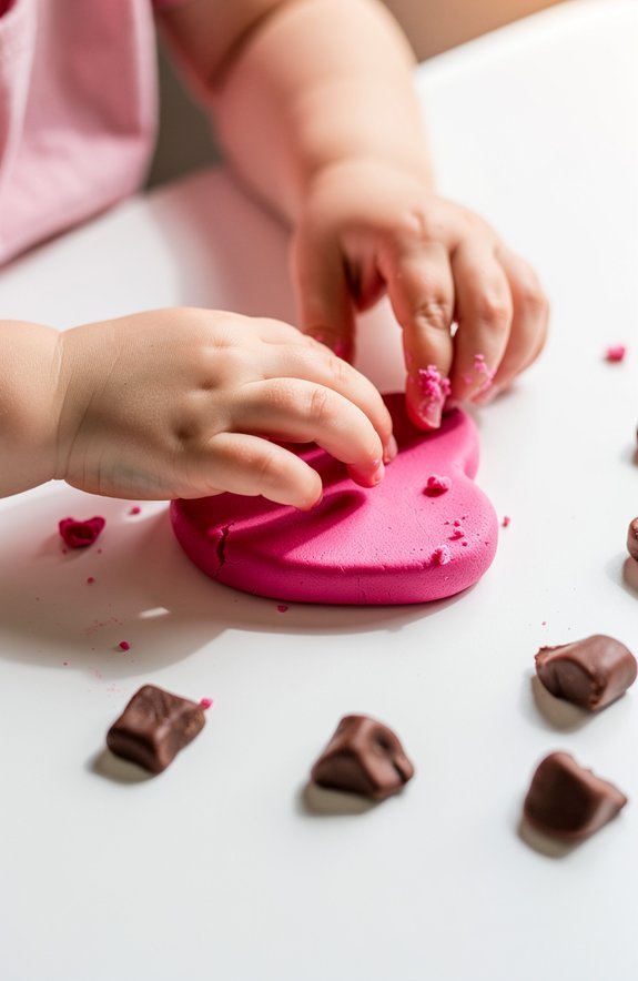 chocolate scented playdough smells delicious
