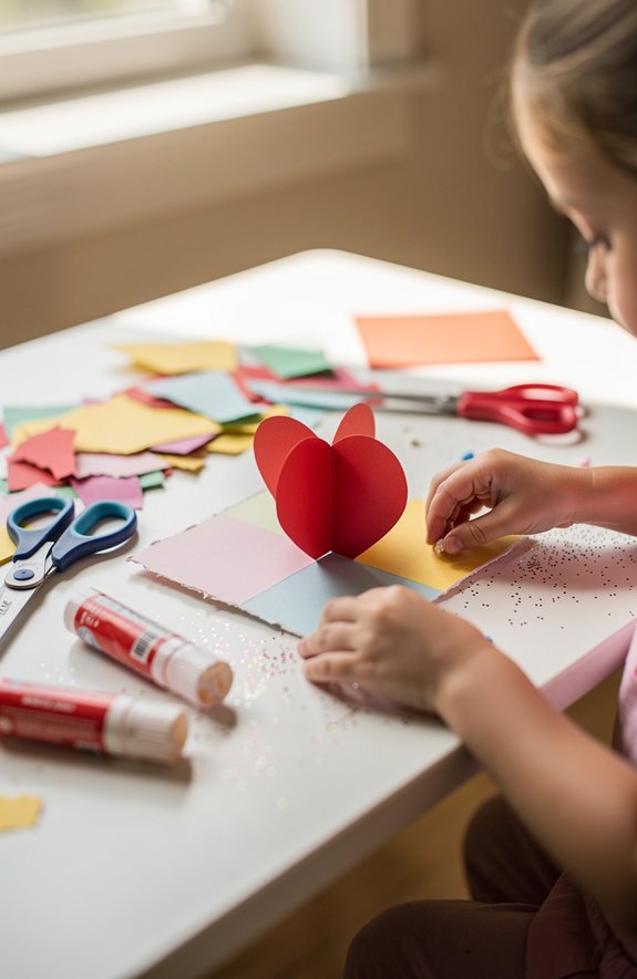 easy pop up valentines tape