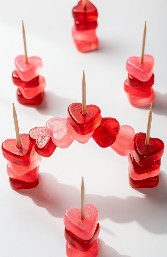 gummy hearts test structures