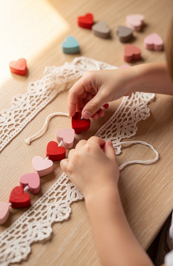 heart beading strengthens fingers