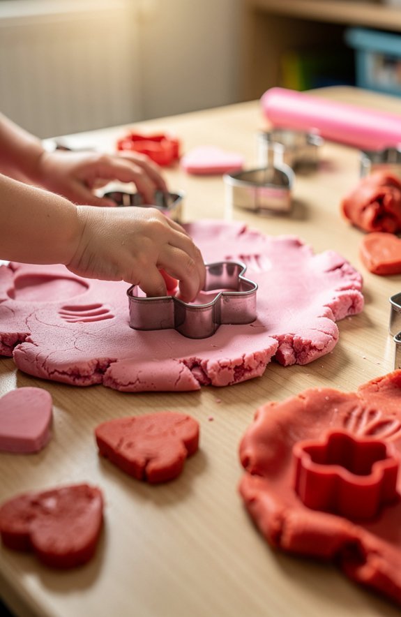 heart shaped scented playdough creativity