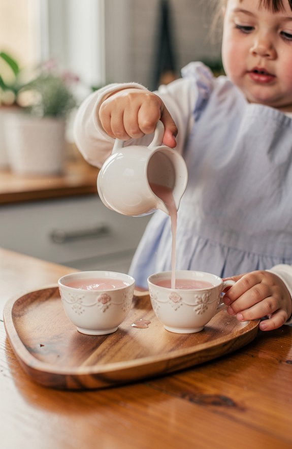 heart shaped tray gentle pouring