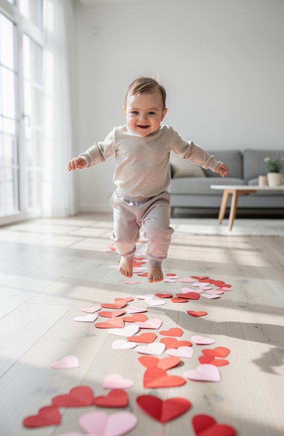 heart themed toddler obstacle course