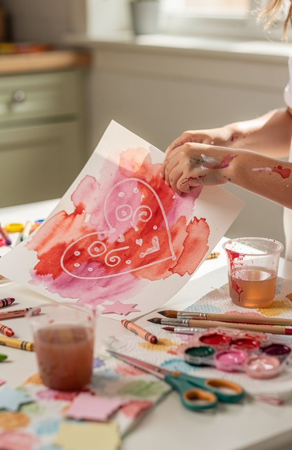 hidden white crayon designs revealed