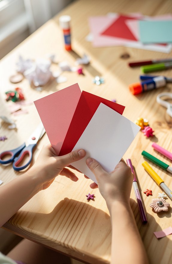 kid friendly cardstock for valentines