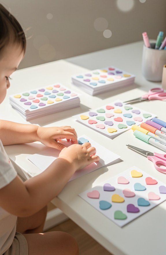 mess free sticker fine motor workout