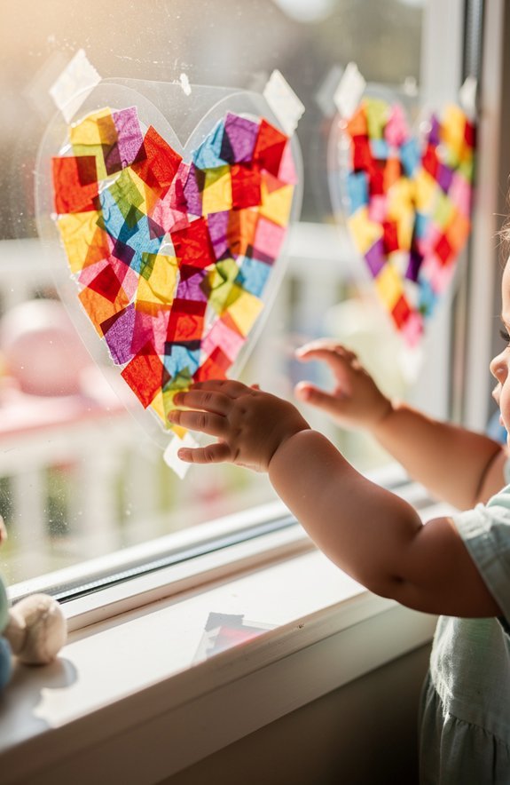 mess free toddler stained glass