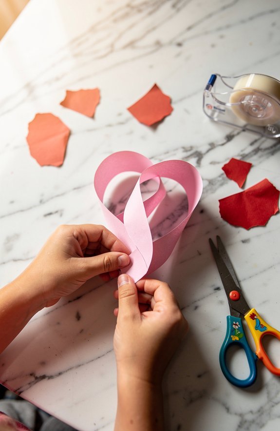 mobius strip single sided heart