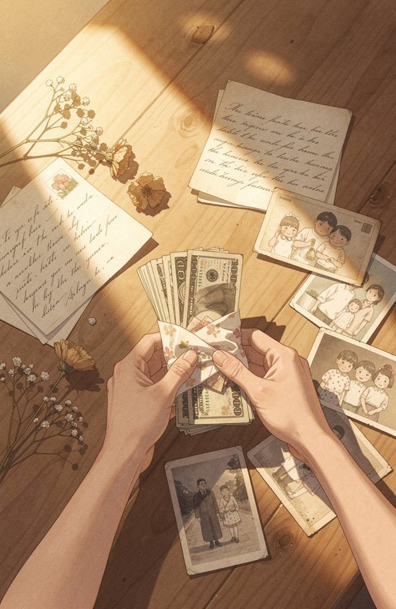 money carries heartfelt messages