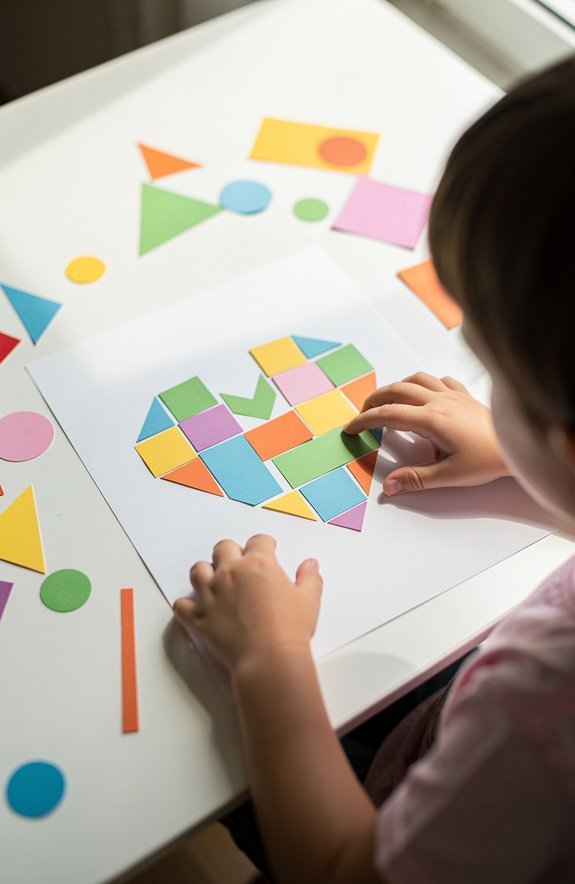 mosaic heart tile counting