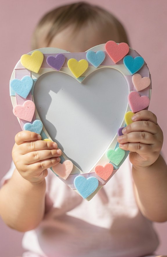 no mess valentine photo frames