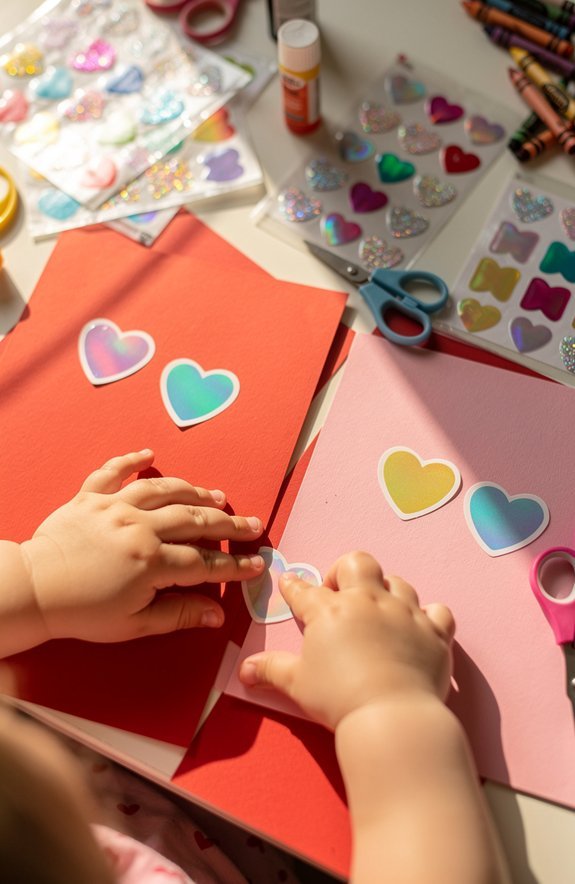 sticker valentines for toddlers