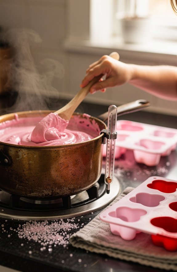 temperature controls fudge crystals