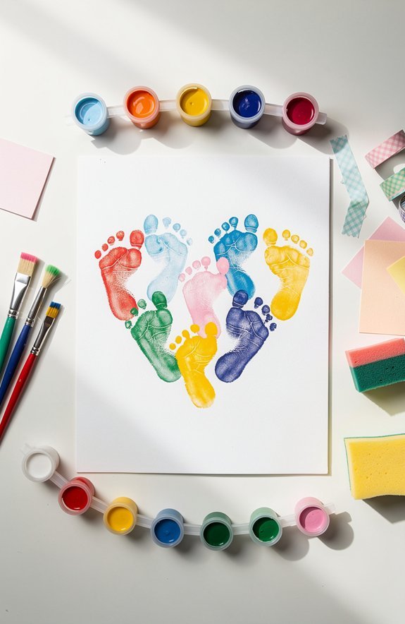 toes form heart keepsake