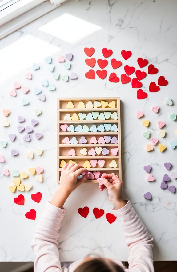 valentine candy math activities