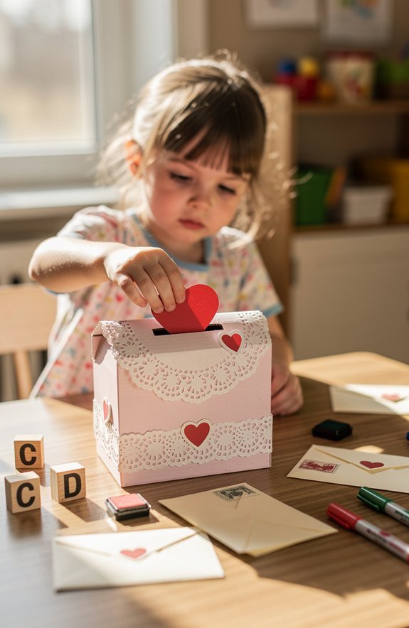 valentine mailbox writing practice